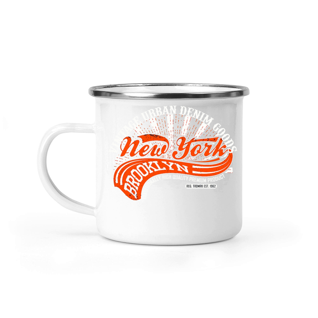 Vintage Urban Denim Good New York Camping Mug