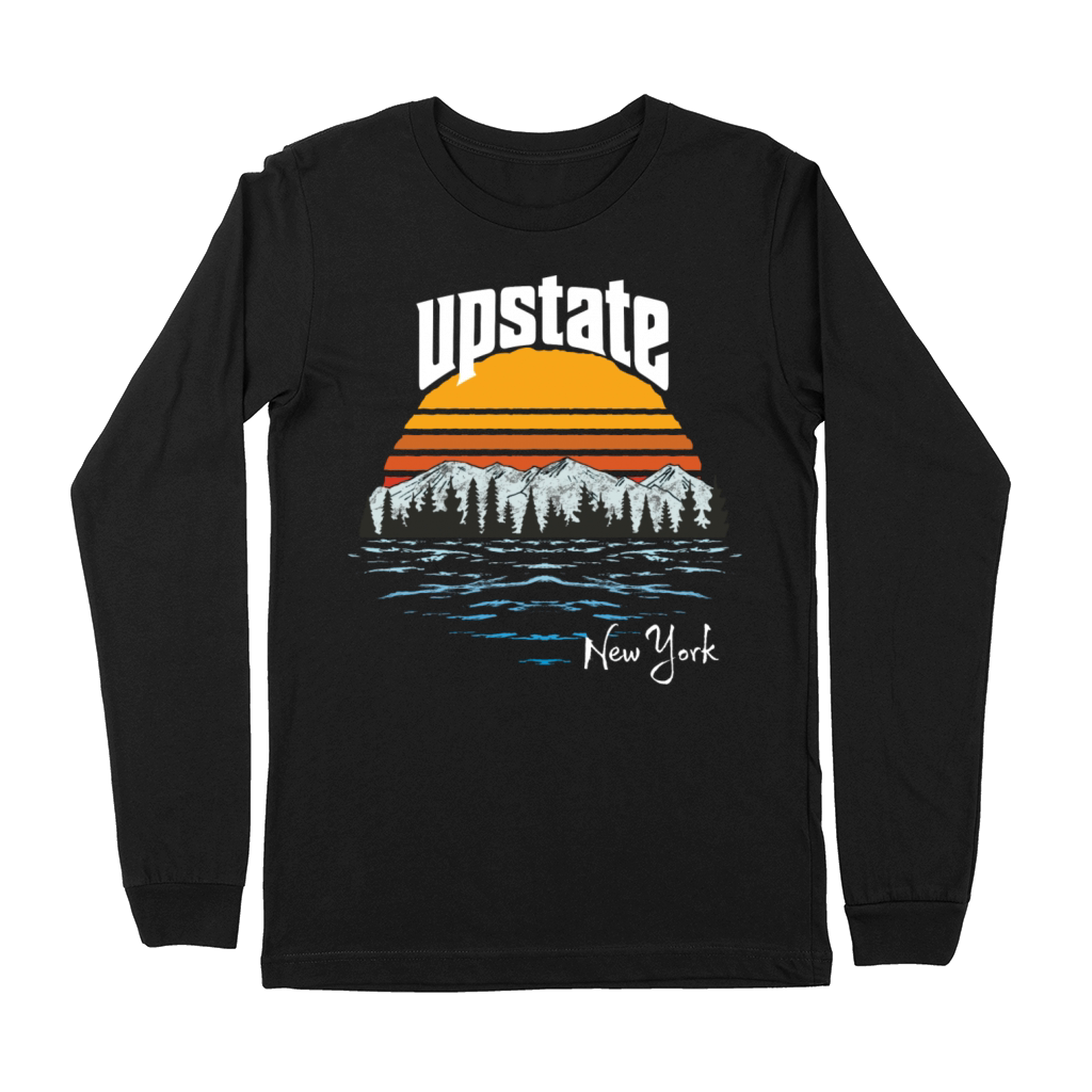Vintage Upstate New York Mountains Premium Long Sleeve