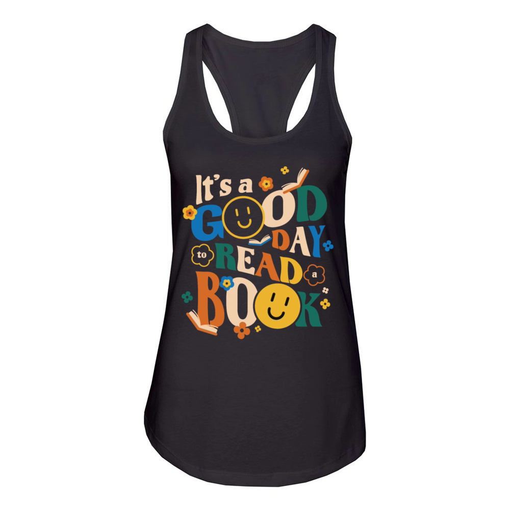 Book Bookworm Reader Women's Racerback Tank