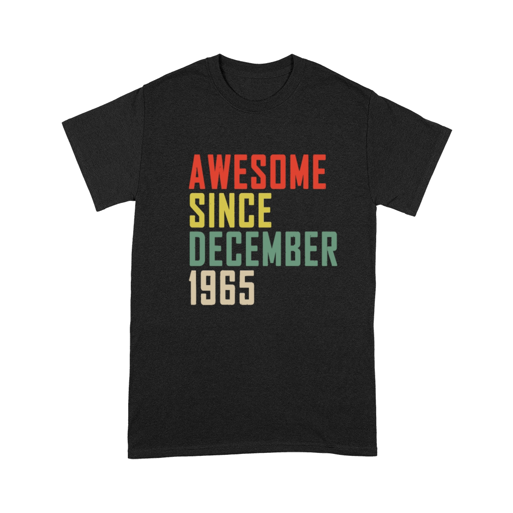 58th Birthday Awesome Since December 1965 Premium T-shirt