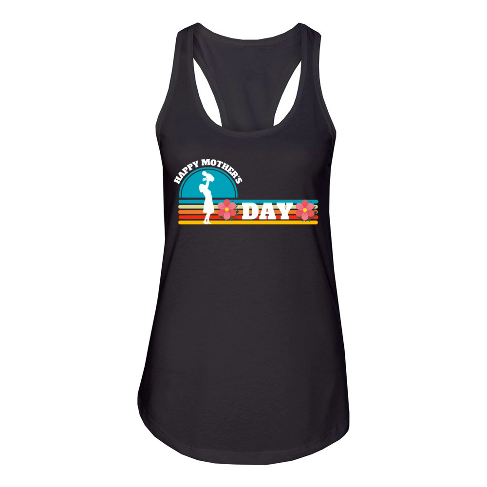Mother s day heart Women's Racerback Tank