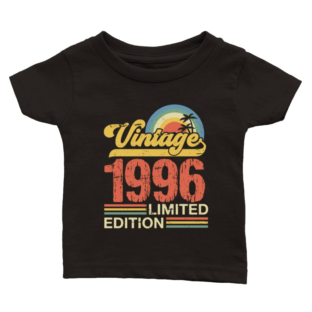 Retro Vintage 1996 Limited Edition Classic Baby Crewneck T-shirt