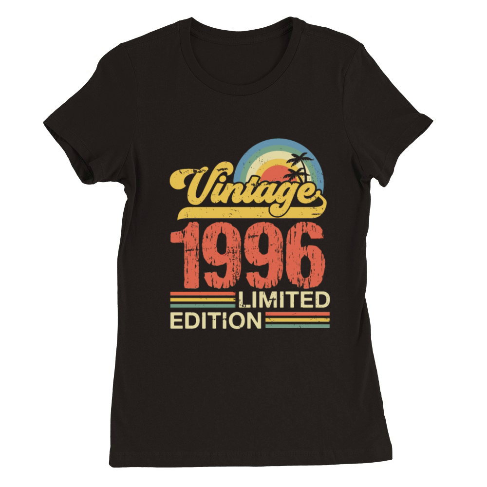 Retro Vintage 1996 Limited Edition Premium Womens Crewneck T-shirt