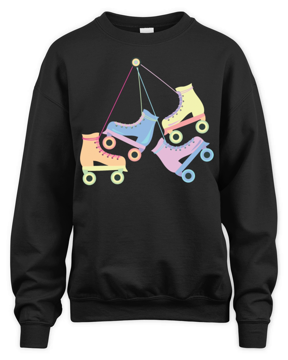 Roller Skates Roller Derby Unisex Premium Crewneck Sweatshirt