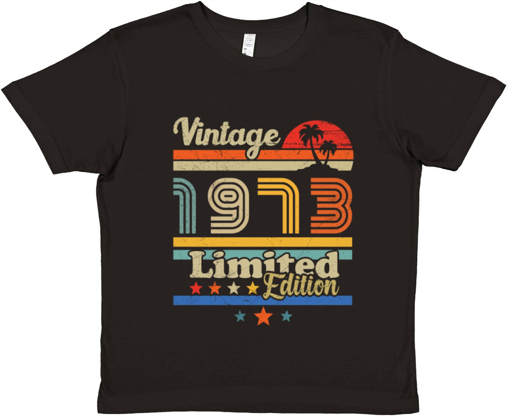 50th birthday december 1973 vintage 1973 Premium Kids Crewneck T-shirt