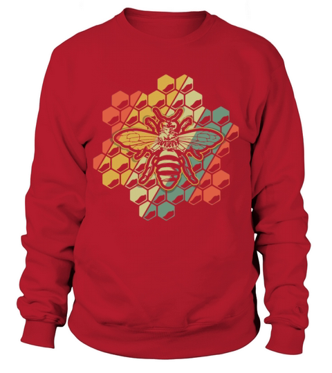 Beehive Apiculture Honey Beekeeper Vintage Bee Sweatshirt Unisex