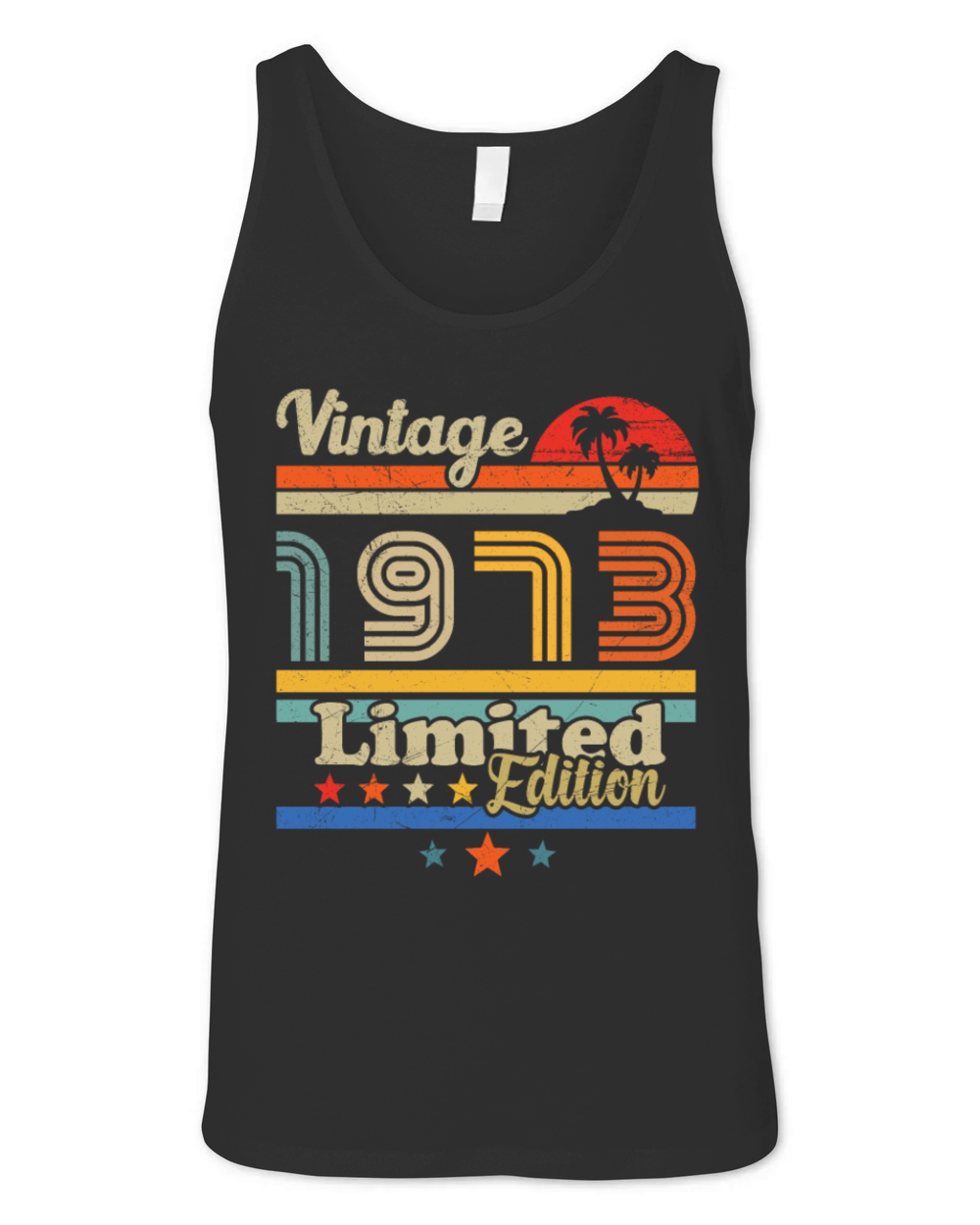 50th birthday december 1973 vintage 1973 Unisex Jersey Tank