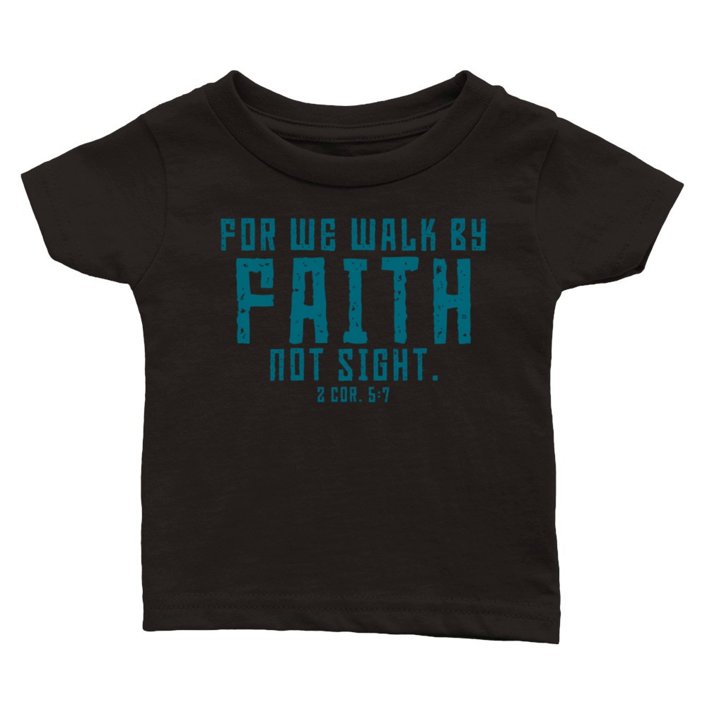 Christian Bible Verse Quote Jesus Christ 2 Corinth Classic Baby Crewneck T-shirt