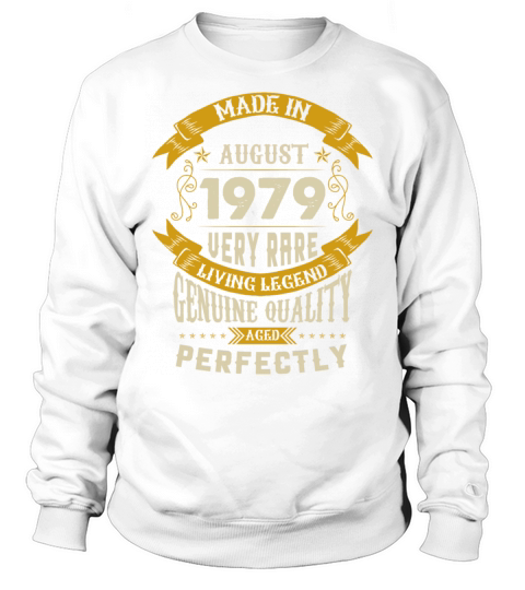 August 1979 Vintage Birthday Present Sweatshirt Unisex