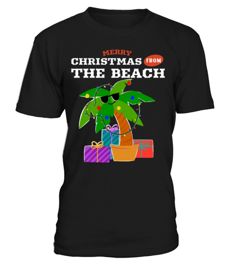 Merry Christmas From The Beach Design T-Shirt Unisex