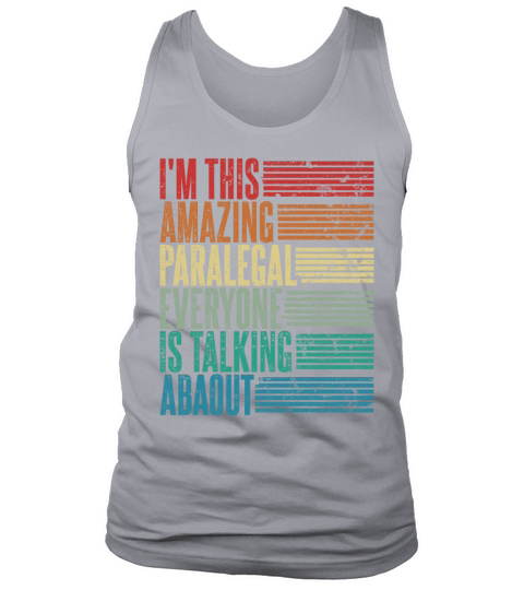 Vintage Paralegal Profession Gift Retro Tank Top Unisex