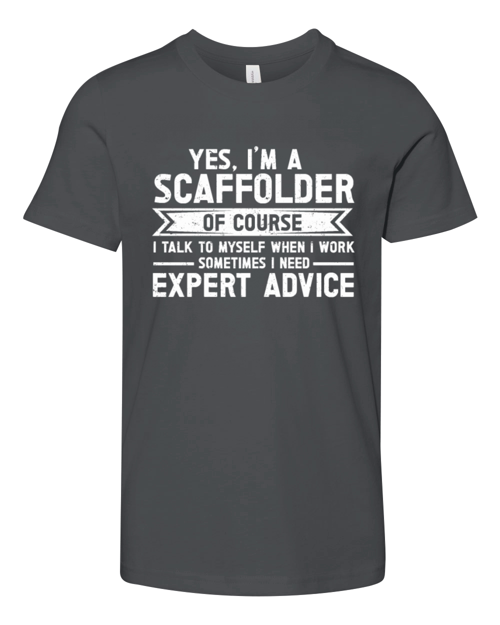 Scaffolder Gift Craftsman Job Scaffolder Youth Unisex Jersey Tee