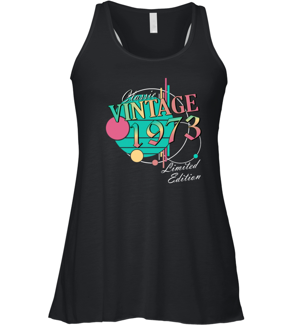 Vintage 1973 50th birthday shirt Women's Flowy Tank Top