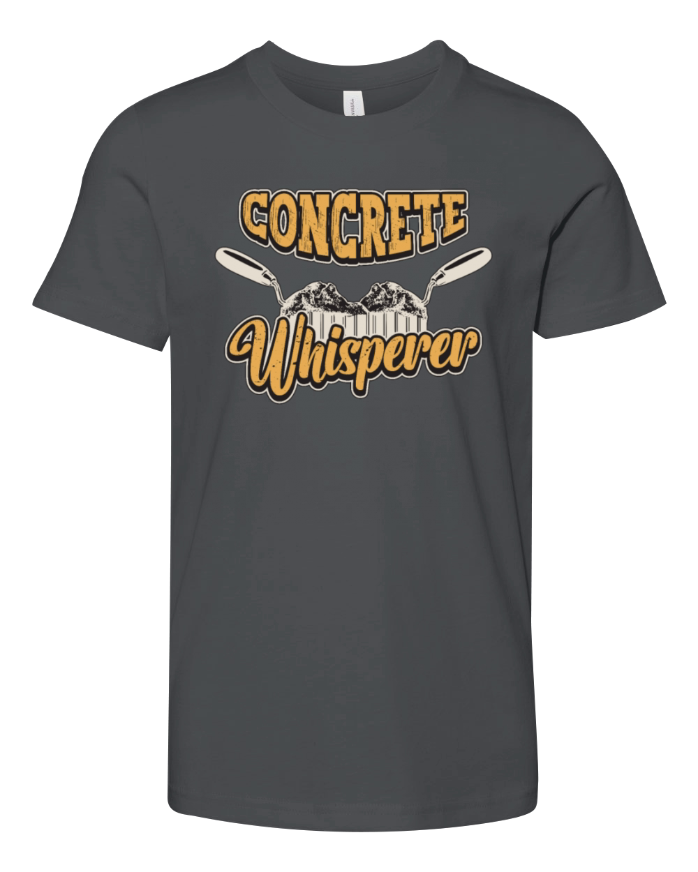 Concrete Finisher Concrete Whisperer Construction Youth Unisex Jersey Tee