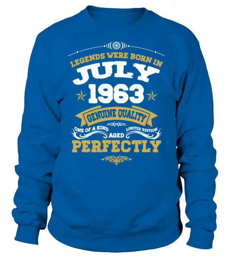 Vintage Aged To Perfection July 1963 Sweatshirt Unisex