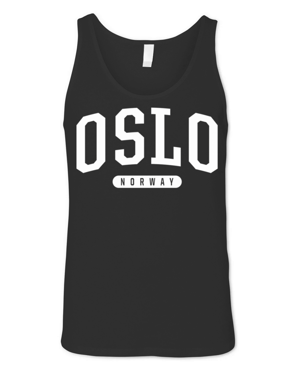 College Style Oslo Norway Unisex Jersey Tank