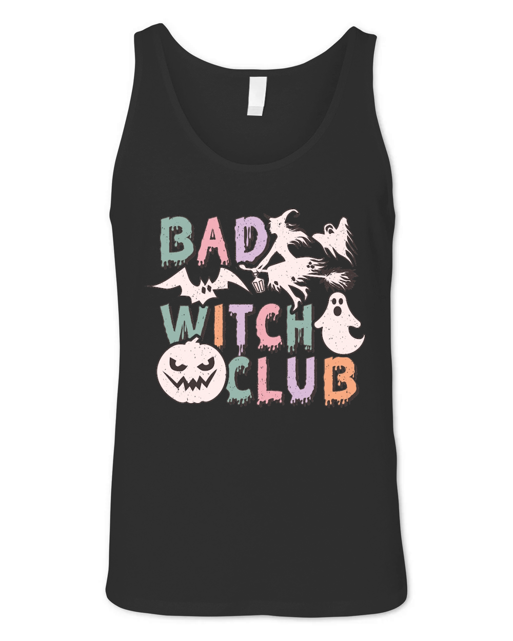 Bad Witch Club Halloween Unisex Jersey Tank