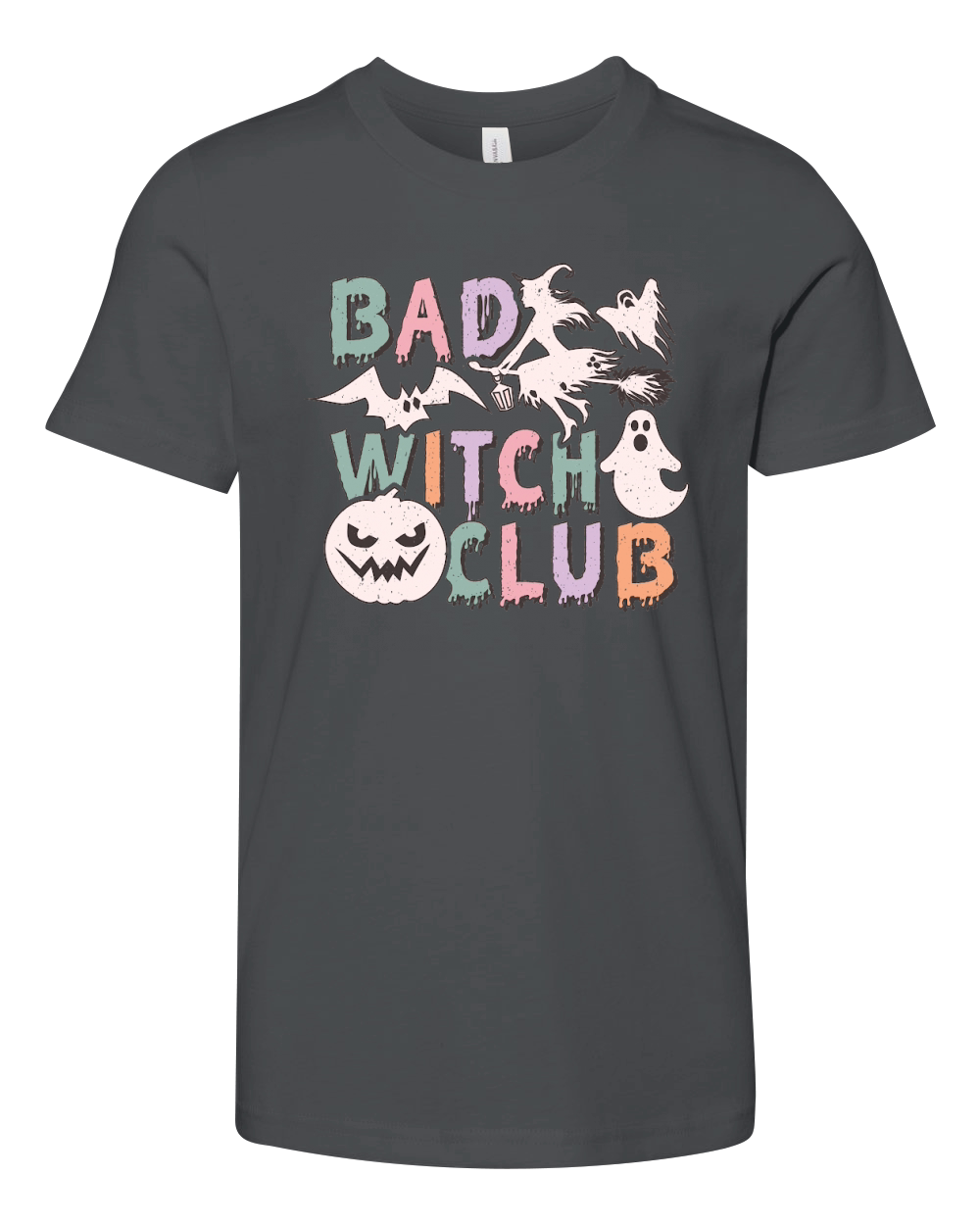 Bad Witch Club Halloween Youth Unisex Jersey Tee