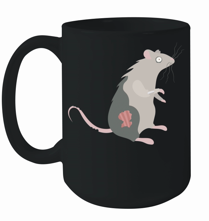Zombie Rat Animal Dead Pest Scary Halloween Costume Ceramic Mug