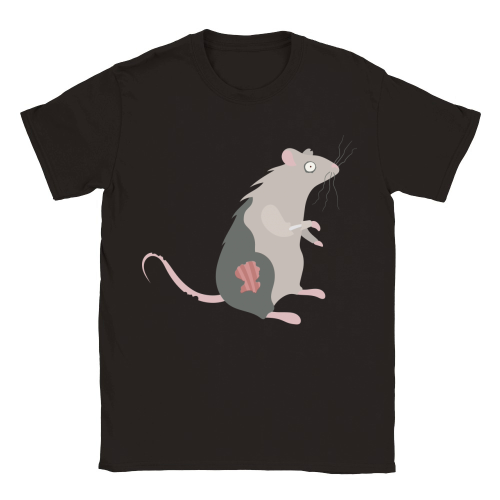 Zombie Rat Animal Dead Pest Scary Halloween Costume Classic Kids Crewneck T-shirt