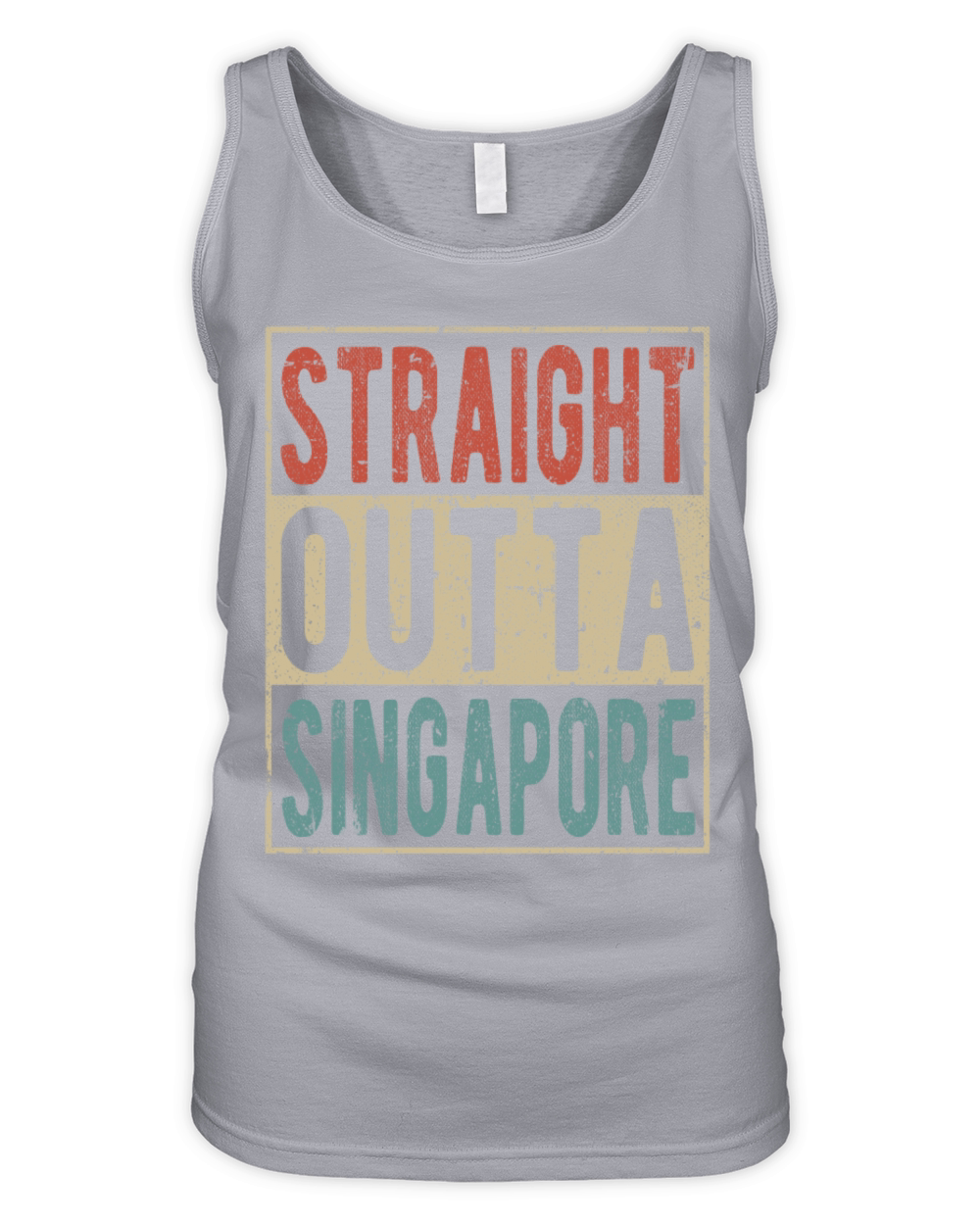 Straight outta Singapore Organic Women's Tank Top