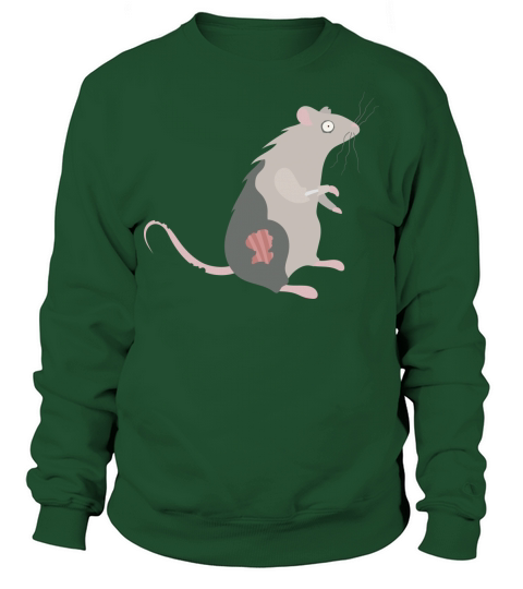 Zombie Rat Animal Dead Pest Scary Halloween Costume Sweatshirt Unisex