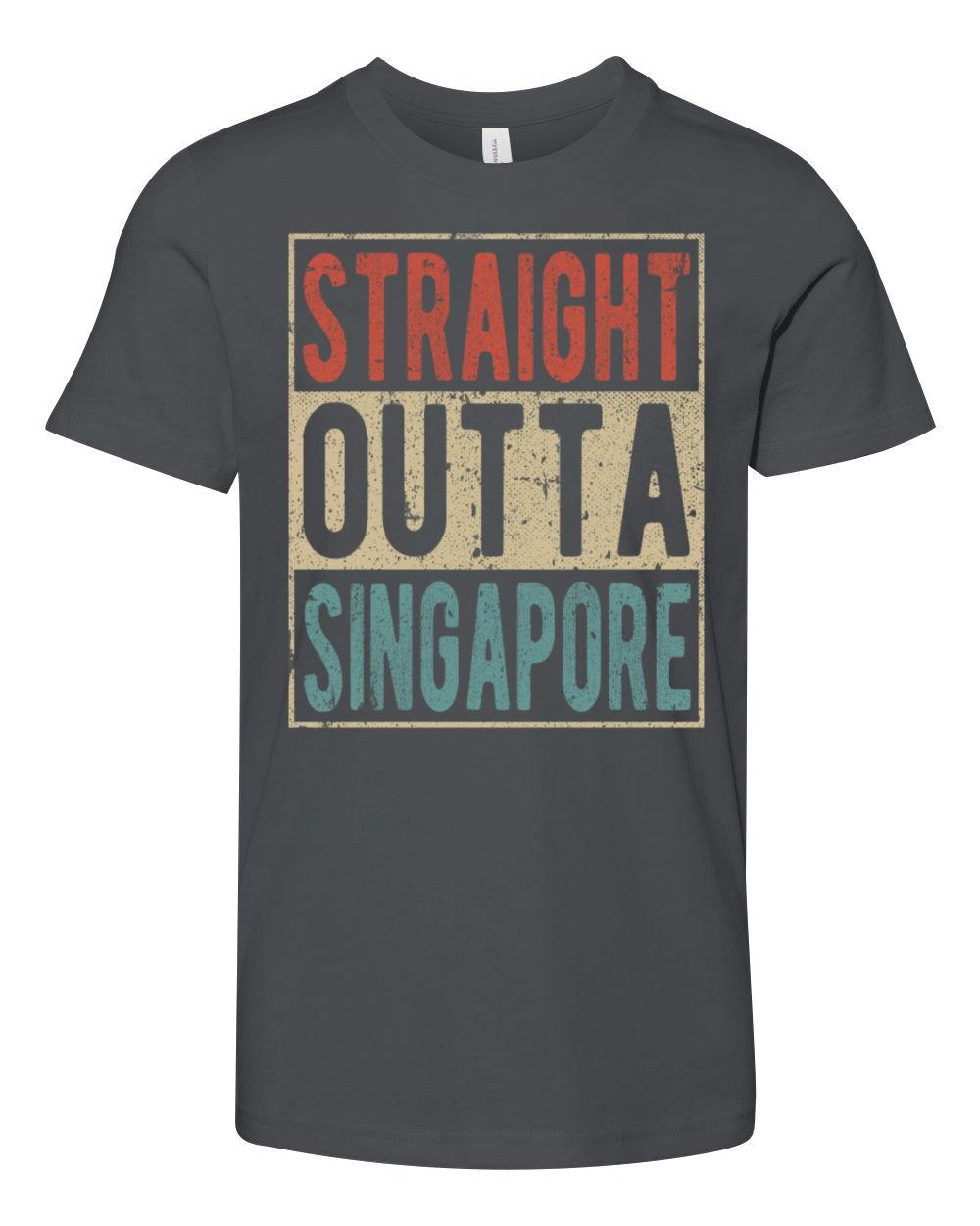 Straight outta Singapore Youth Unisex Jersey Tee