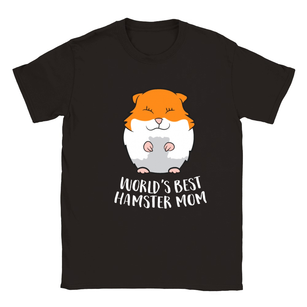 Worlds Best Hamster Mom Funny Hamster Mom Gift Classic Kids Crewneck T-shirt