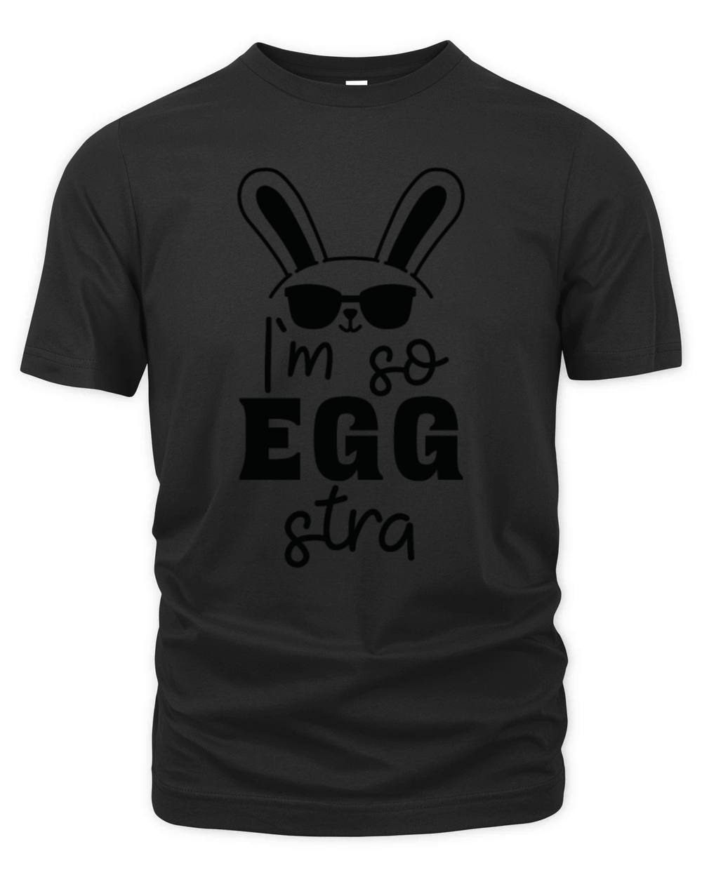Egg stra Bunny with sunglasses - Quote Organic Unisex T-shirt