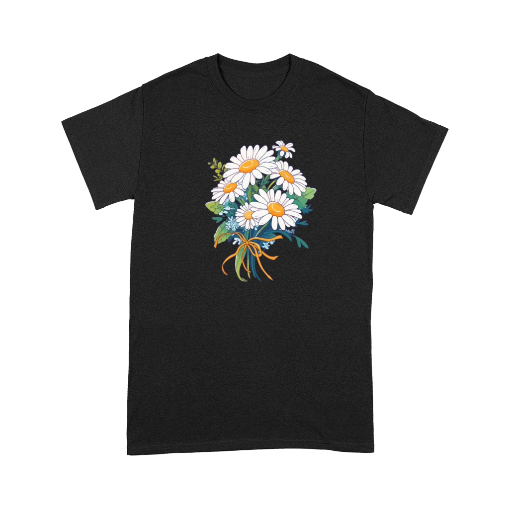 Bouquet Floral Daisies Lover Vintage Flowers Pun Premium T-shirt