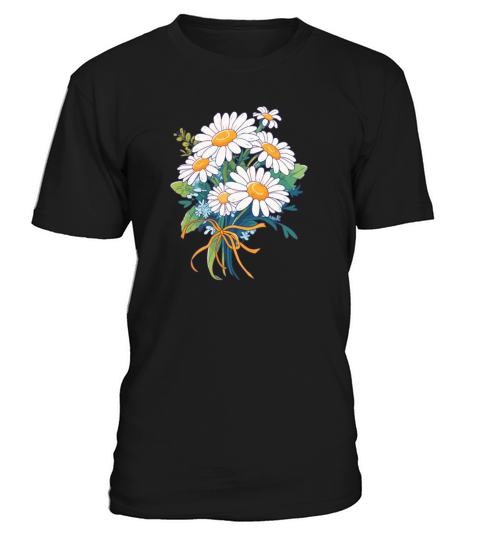 Bouquet Floral Daisies Lover Vintage Flowers Pun T-Shirt Unisex