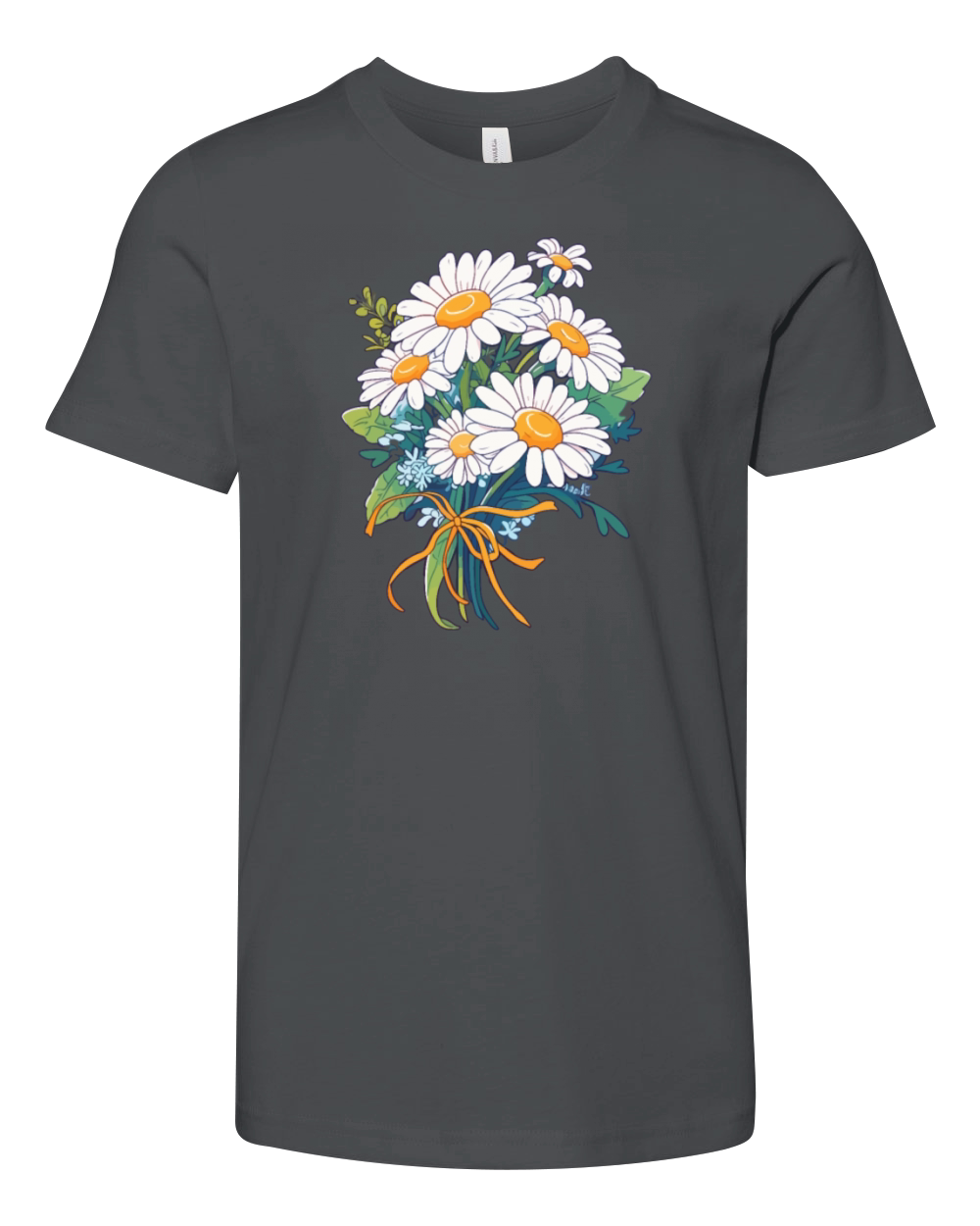 Bouquet Floral Daisies Lover Vintage Flowers Pun Youth Unisex Jersey Tee