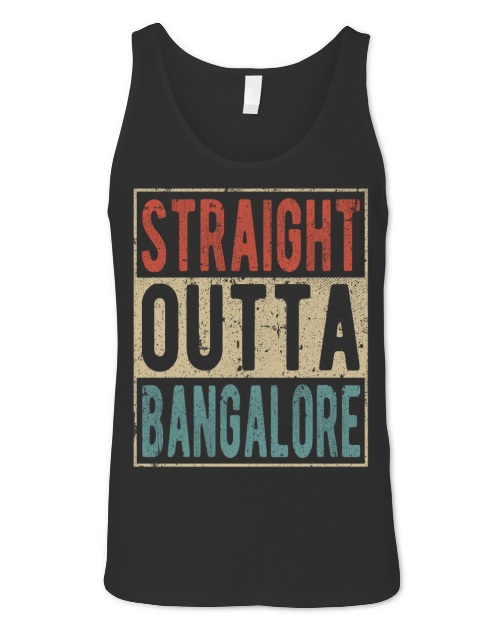 Straight outta Bangalore Unisex Jersey Tank
