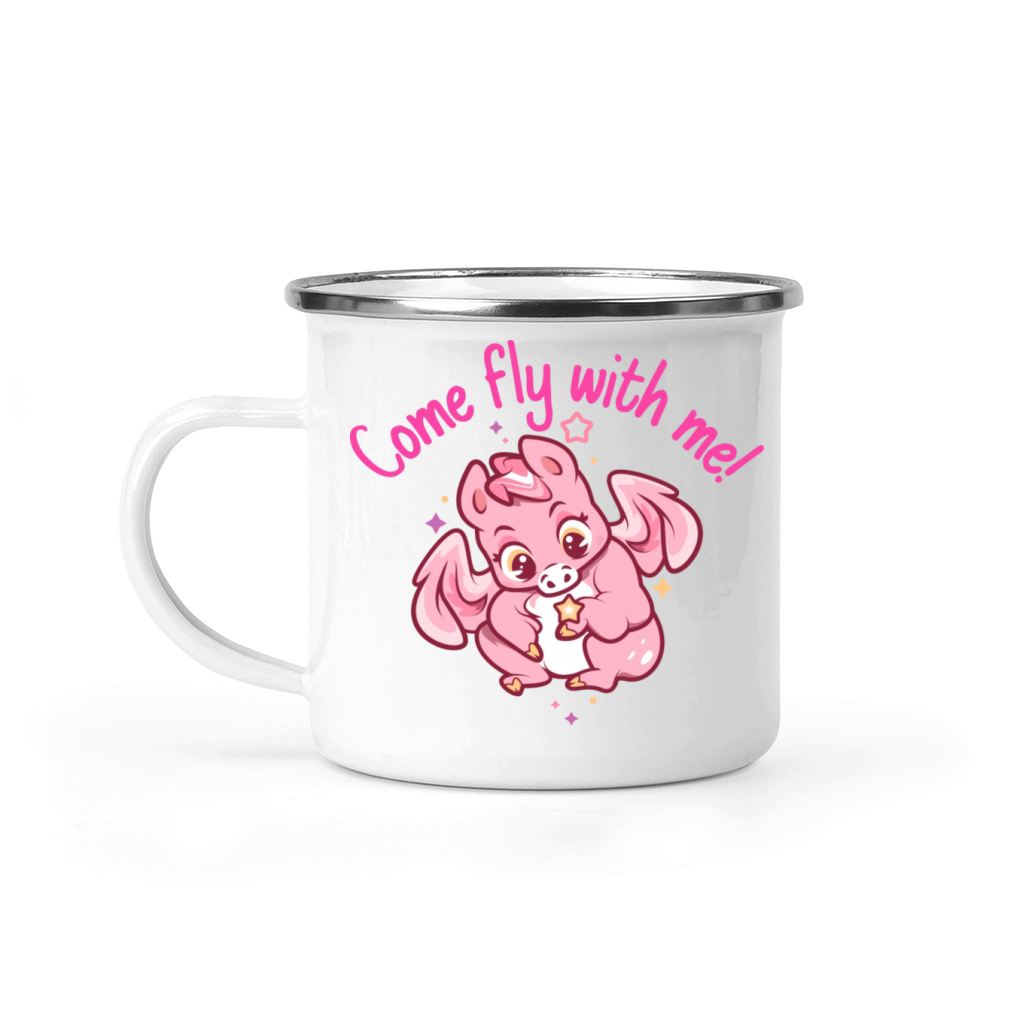 Come Fly With Me Design Camping Mug