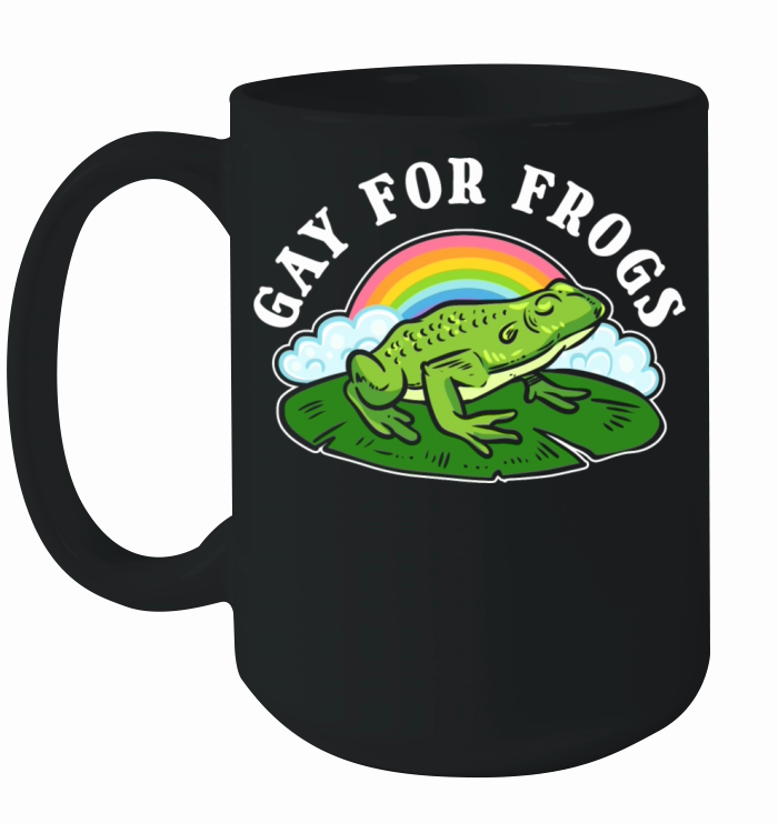 Gay For Frogs Lesbian Gift Ceramic Mug