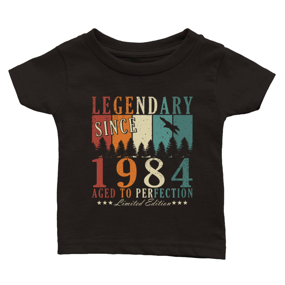 39th birthday man born 1984 legend Classic Baby Crewneck T-shirt