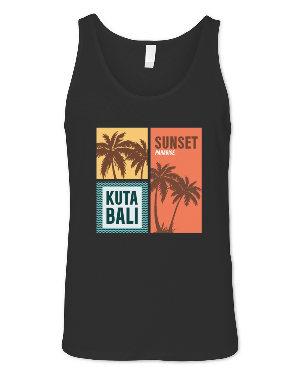 Sunset Paradise Kuta Bali Unisex Jersey Tank