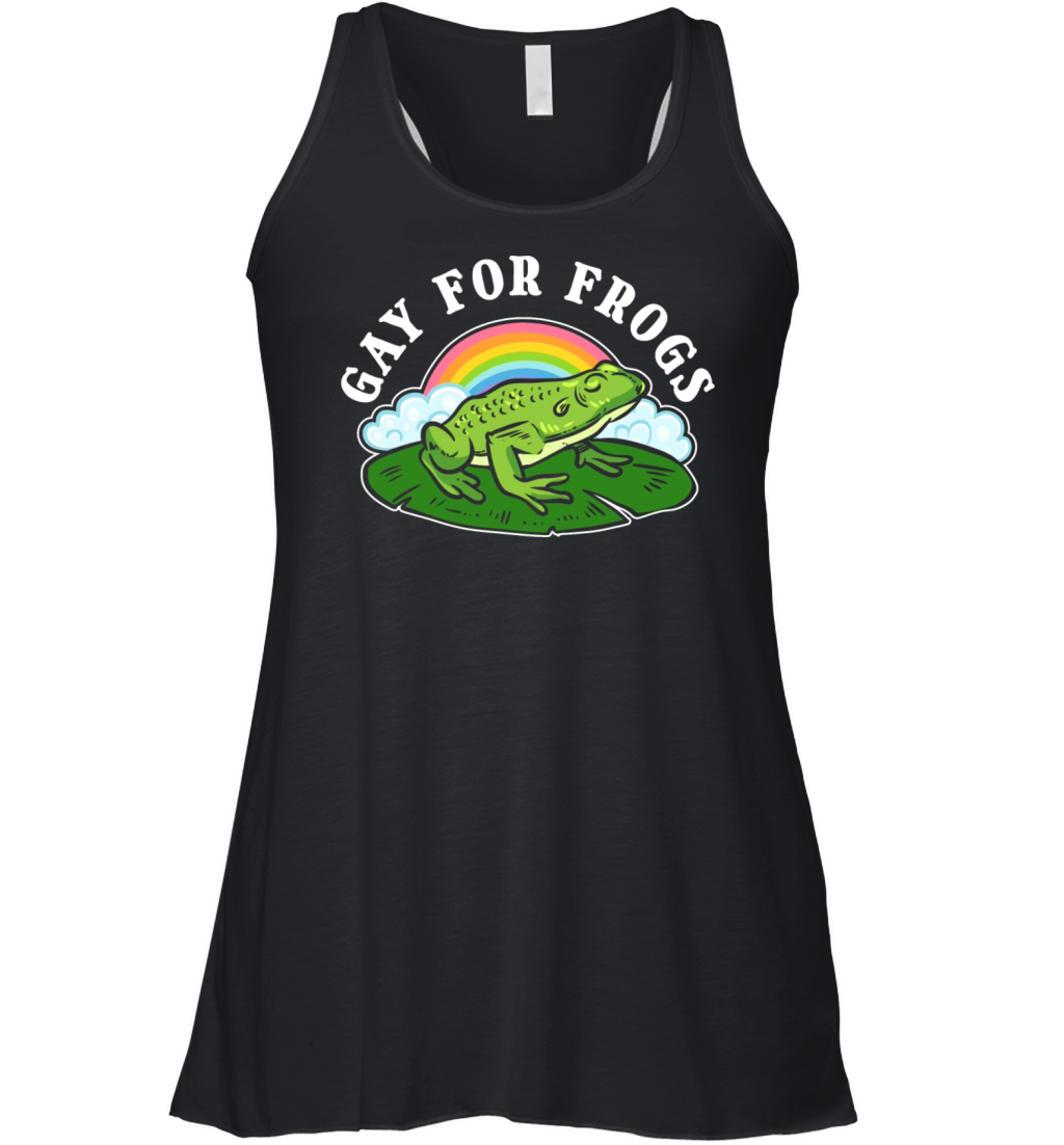 Gay For Frogs Lesbian Gift Women's Flowy Tank Top