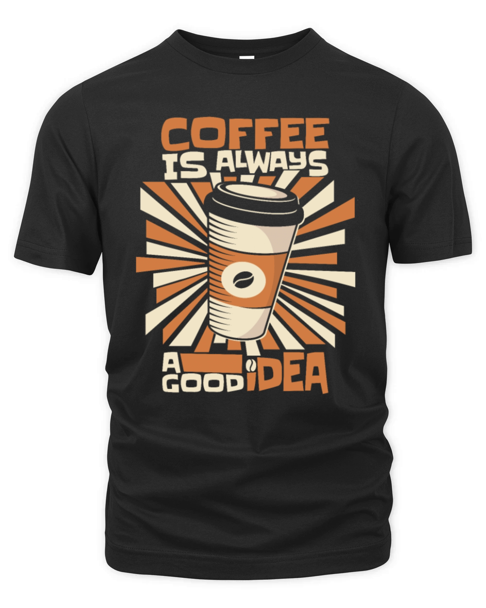 Coffee Is Always A Good Idea Queen Latte Art Organic Unisex T-shirt