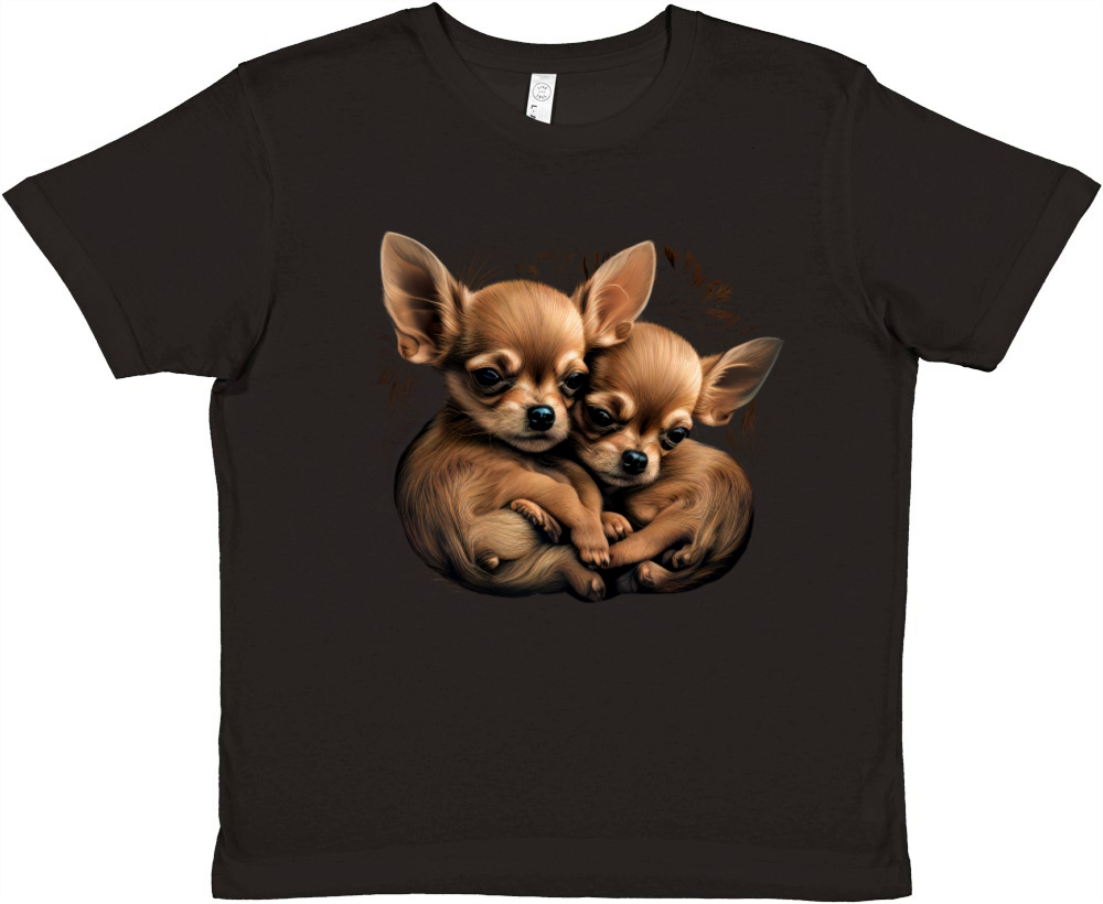 Chihuahua Puppys - Cute Dogs Little Love Heart Premium Kids Crewneck T-shirt