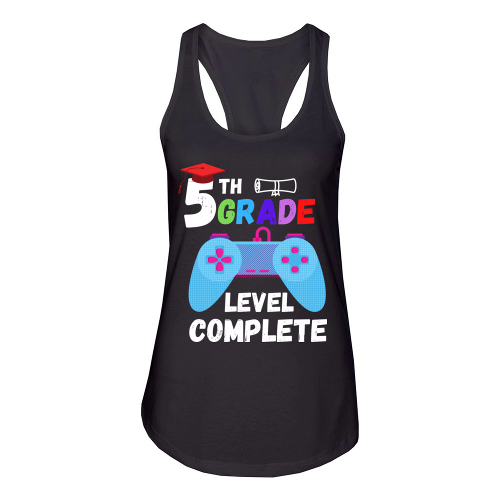 5th Grade Level Complete Gaming Women's Racerback Tank
