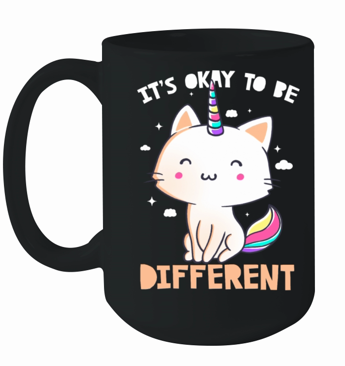 It s Okay To Be Different Cute Unicorn Ceramic Mug