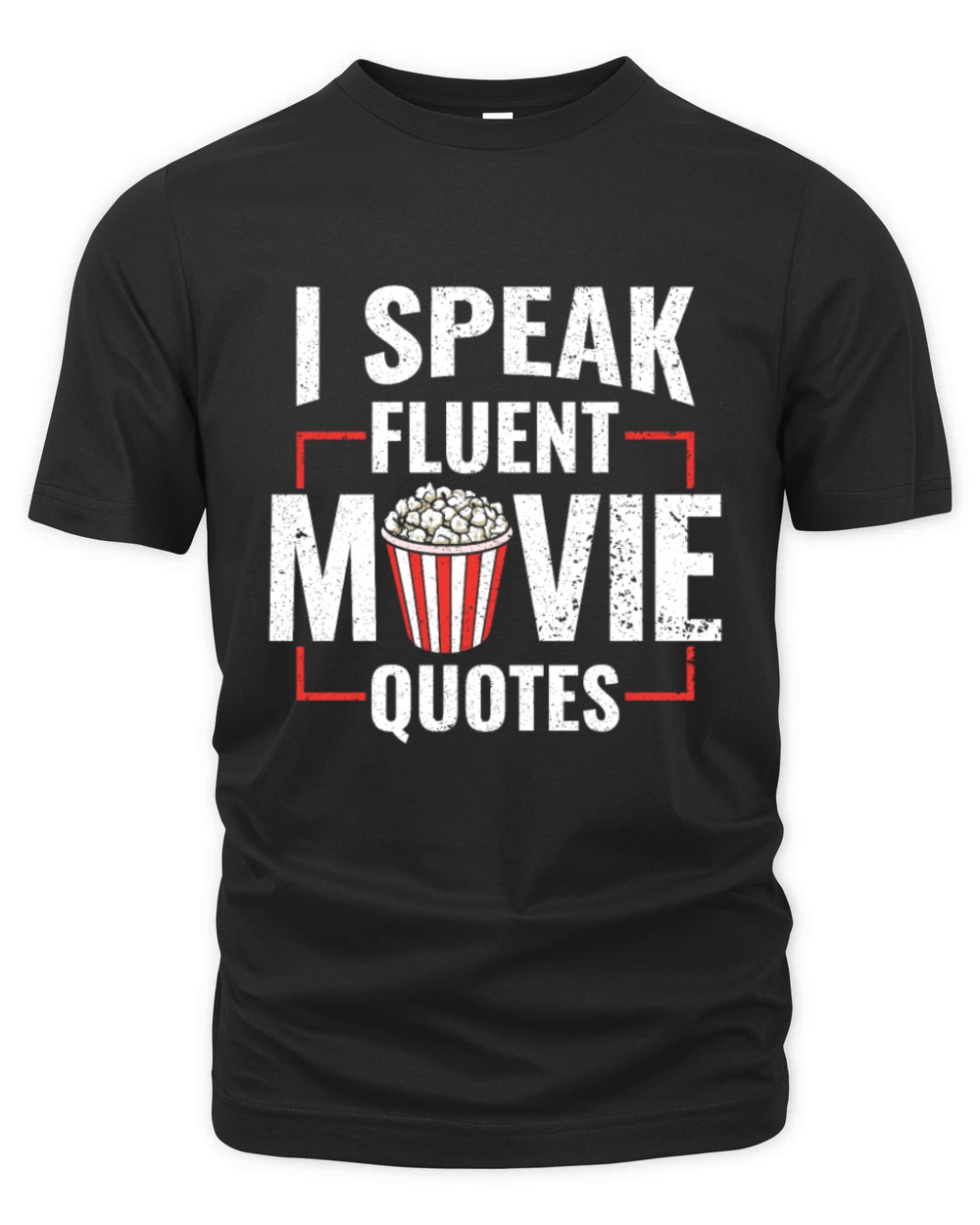 I Speak Fluent Movie Quotes - Popcorn Cinema Lover Organic Unisex T-shirt