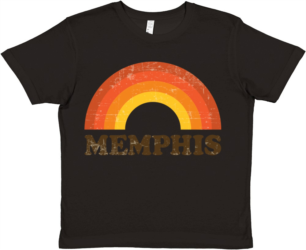 Retro Vintage Memphis Souvenir 60s Rainbow Premium Kids Crewneck T-shirt