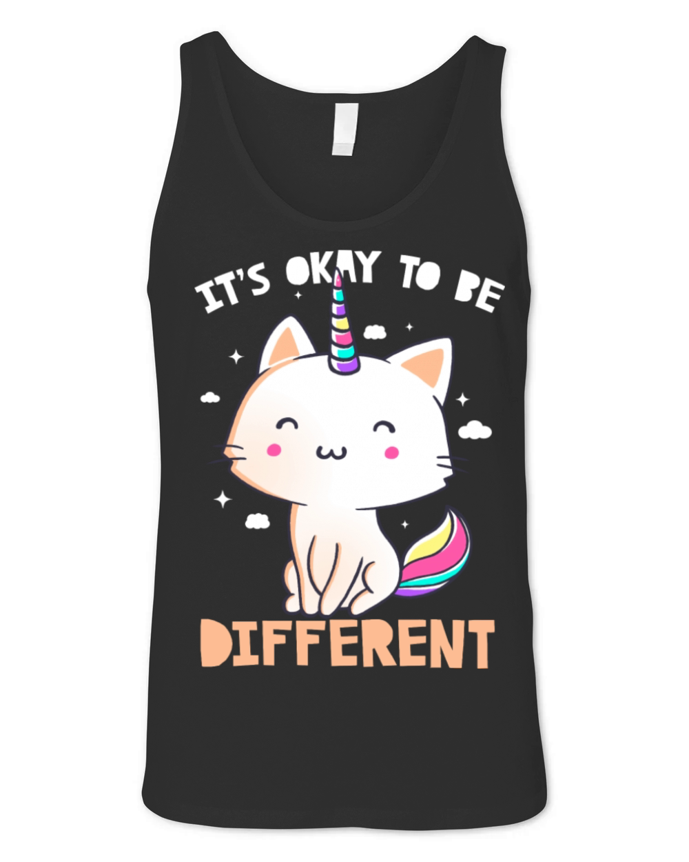 It s Okay To Be Different Cute Unicorn Unisex Jersey Tank