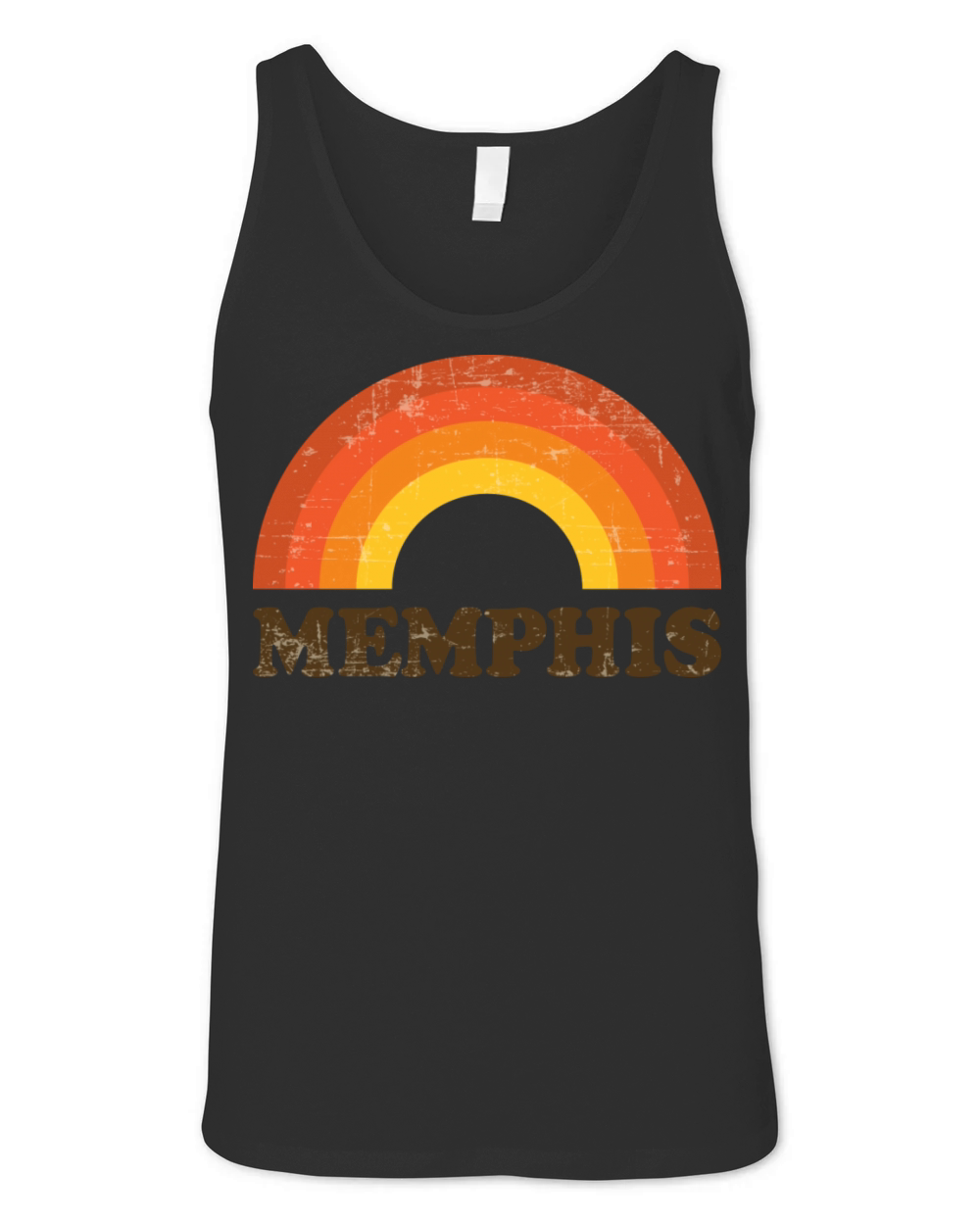 Retro Vintage Memphis Souvenir 60s Rainbow Unisex Jersey Tank