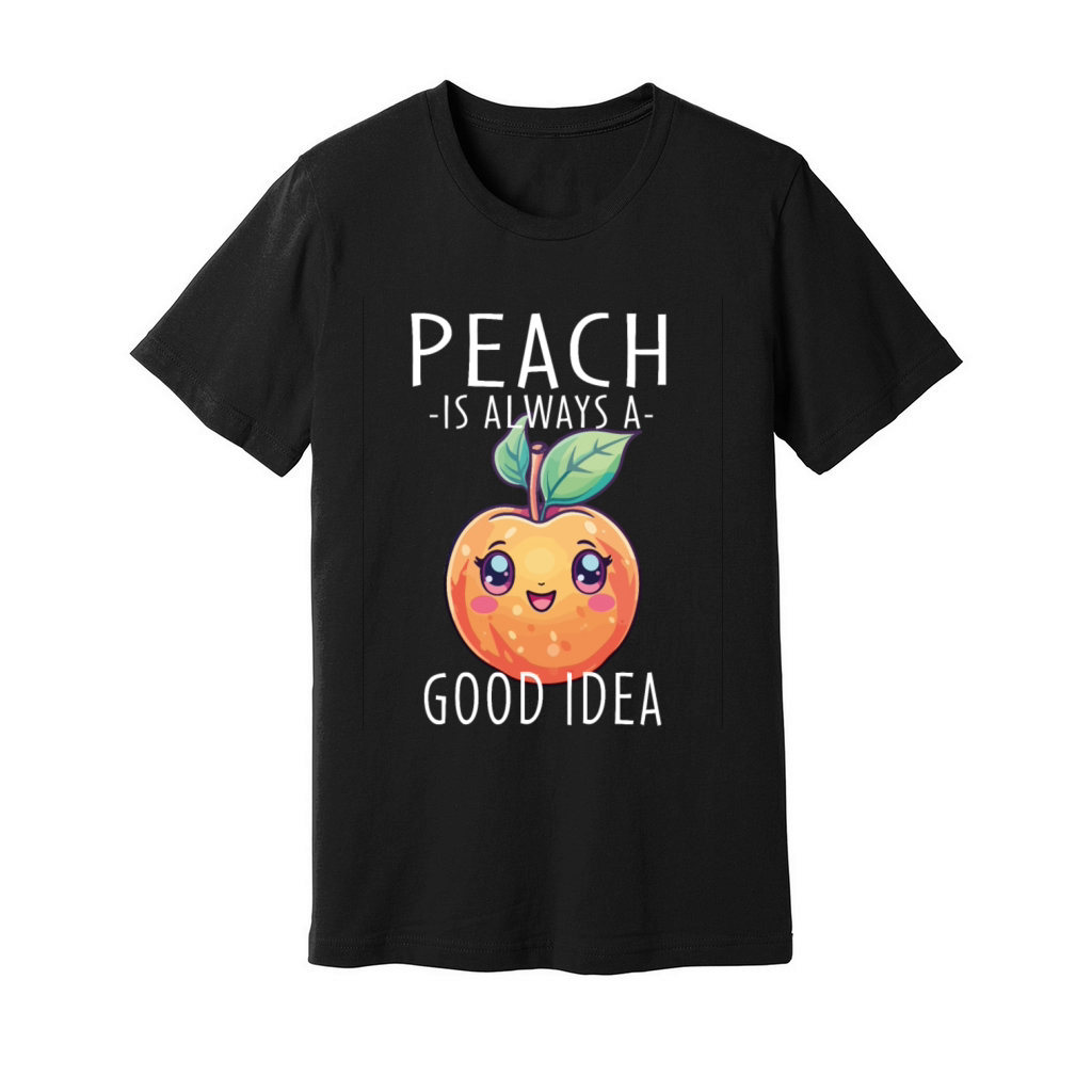Peach Kawaii Unisex Jersey Tee