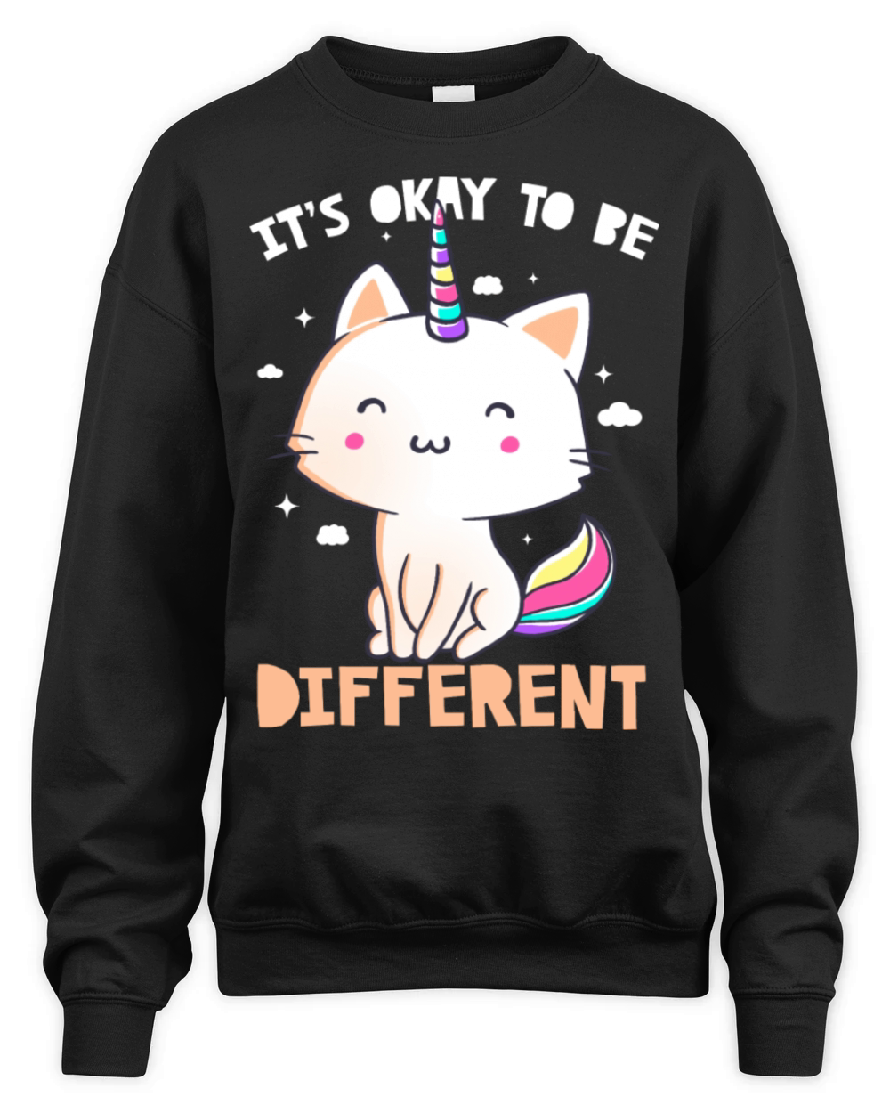 It s Okay To Be Different Cute Unicorn Unisex Premium Crewneck Sweatshirt