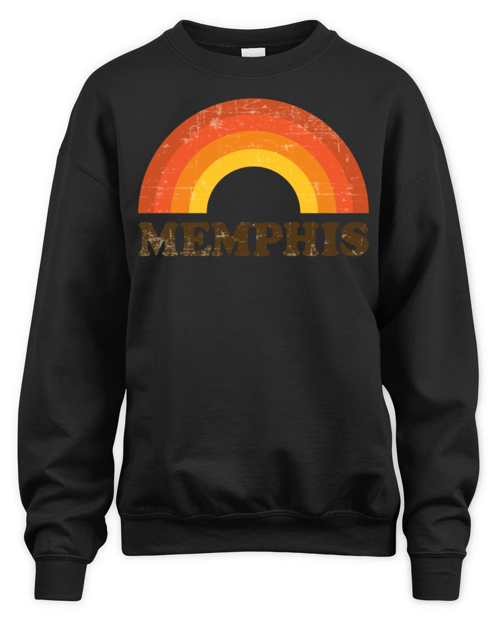 Retro Vintage Memphis Souvenir 60s Rainbow Unisex Premium Crewneck Sweatshirt