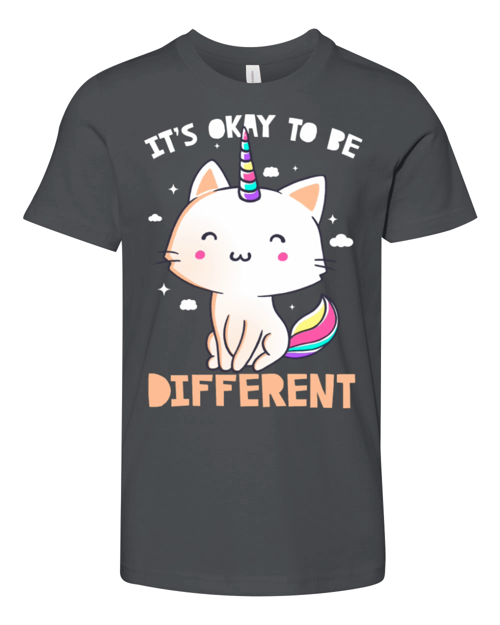 It s Okay To Be Different Cute Unicorn Youth Unisex Jersey Tee